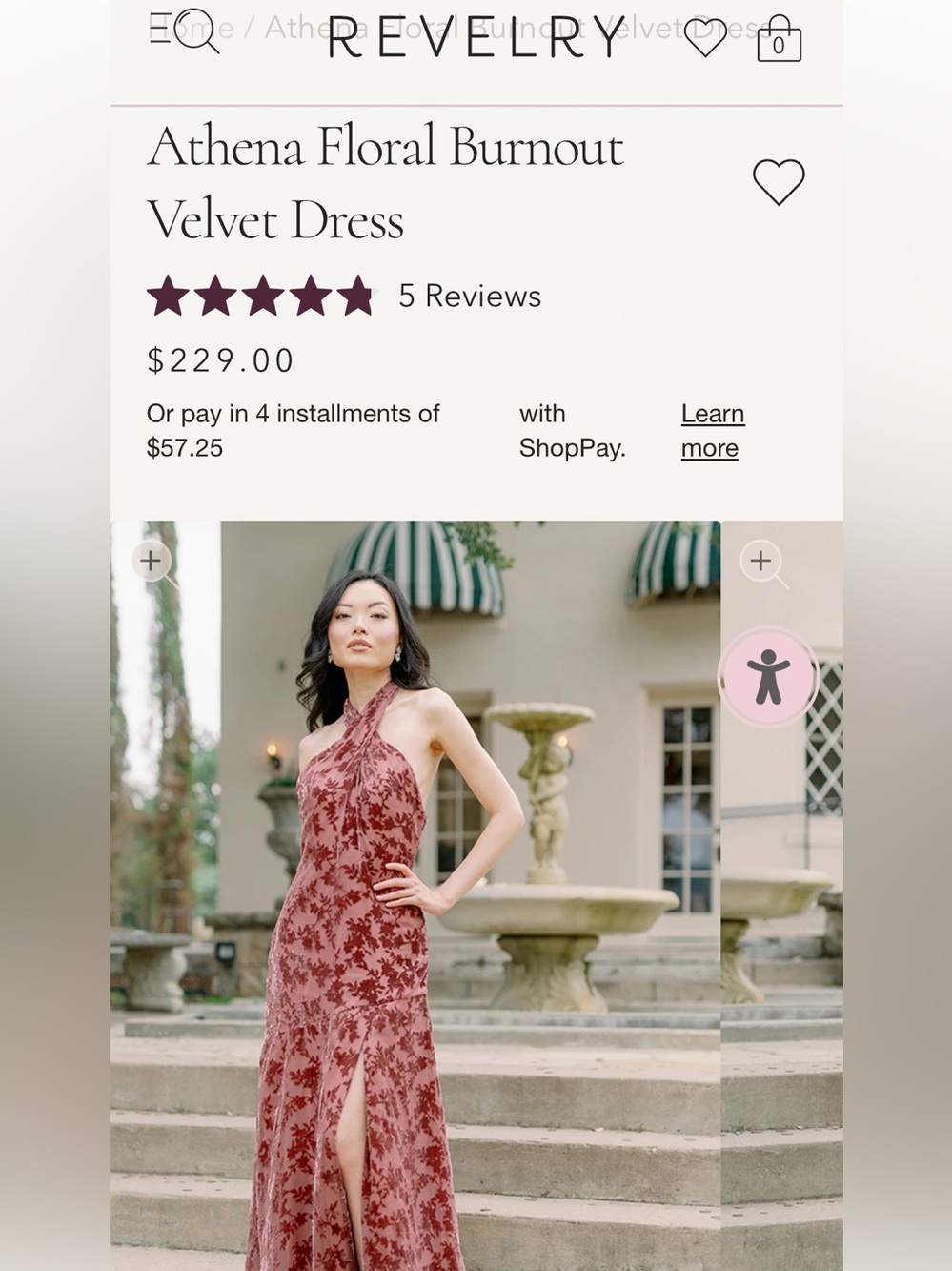 NWT Revelry Athena Floral Burnout Velvet Dress 🥀 Sz 6 - Picture 3 of 6